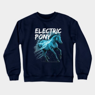 Blue Electric Pony Crewneck Sweatshirt